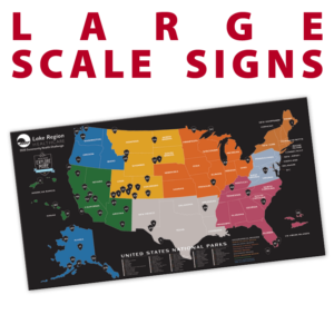 large scale signs poster banners